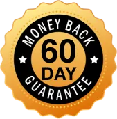 Aline Insoles 60 day money back guarantee badge